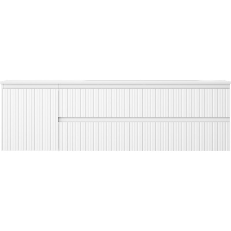 Mexen Rivel vannitoakapp 160 cm valamu Vela parema, 2S, 1D, sooniline, valge matt - 91A23-16047-3-BBFFF01-W23P01