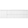 Mexen Rivel Badezimmerschrank 160 cm mit Waschtisch Vela rechts, 2S, 1D, gerillt, weiß matt - 91A23-16047-3-BBFFF01-W23P01