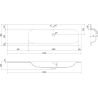 Mexen Rivel vannitoakapp 160 cm valamu Vela parema, 2S, 1D, sooniline, valge matt - 91A23-16047-3-BBFFF01-W23P01