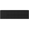 Mexen Rivel badkamerkast 160 cm met wastafel Vela rechts, 2S, 1D, gegroefd, zwart mat - 91A23-16047-3-BBFFF71-W23P71