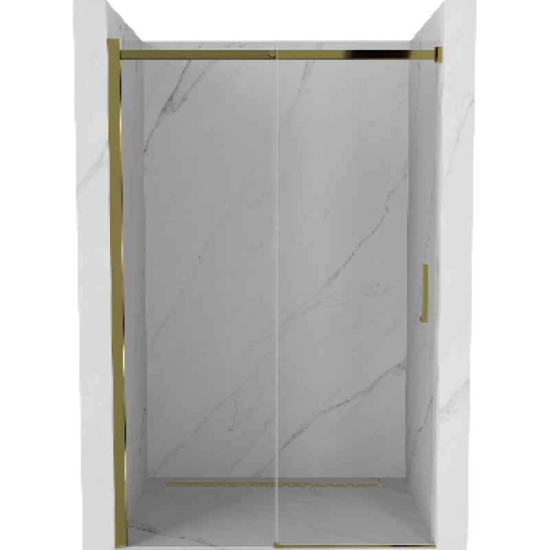 Mexen Omega 100 cm lükand dušiuks, läbipaistev, kuldne - 825-100-000-50-00