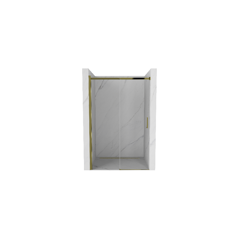 Mexen Omega Duschabtrennung Schiebetür 100 cm, transparent, gold - 825-100-000-50-00