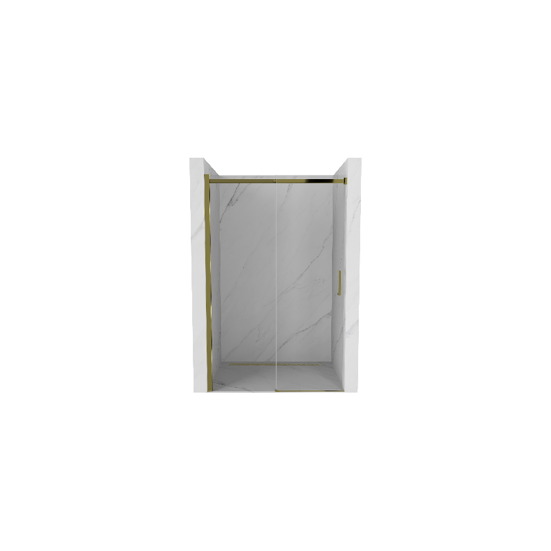 Mexen Omega schuifdouchedeur 100 cm, transparant, goud - 825-100-000-50-00