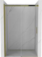 Mexen Omega liuguksedega dušiuksed 110 cm, läbipaistev, kuldne - 825-110-000-50-00