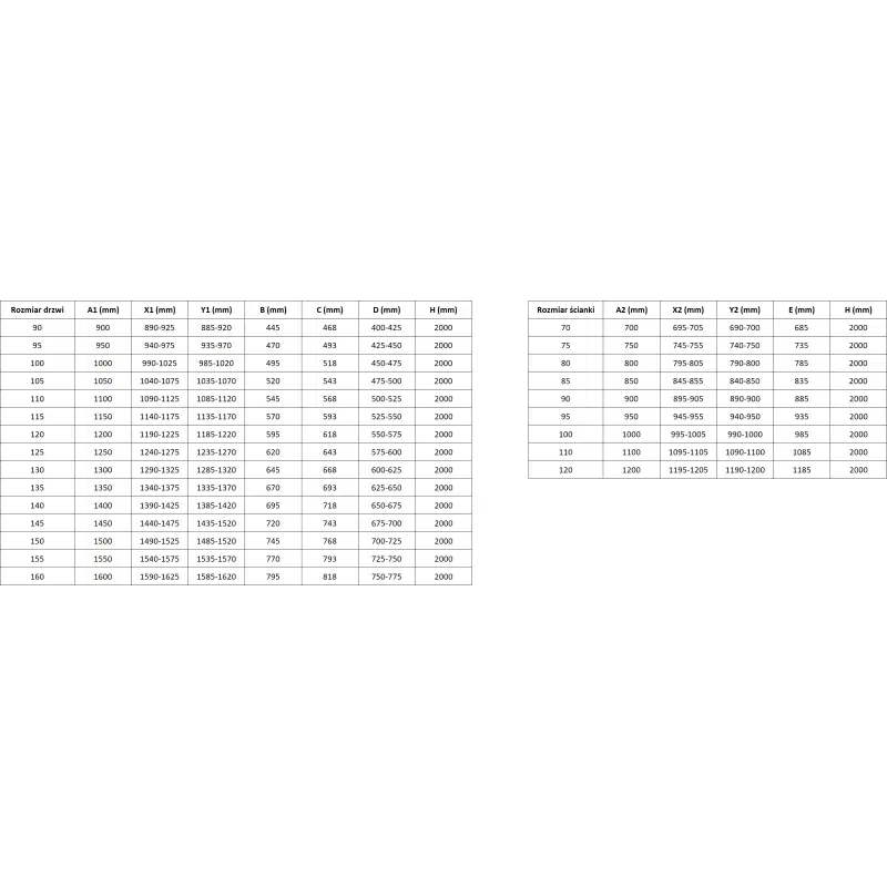 Mexen Rox cabine de douche coulissante 130 x 95 cm, transparent, noir - 8C2-130-095-70-00