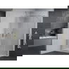 Mexen Pretoria kabina prysznicowa uchylna 70 x 120 cm, transparent, chrom + brodzik Flat - 852-070-120-01-00-4010