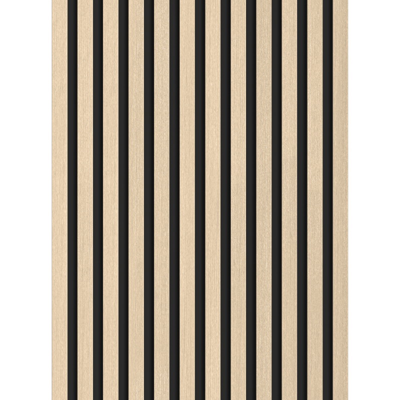 Mexen Lam-B paneles de pared 275 x 30 cm, tablero HDF 4 mm, chapa técnica, Roble Arenoso - S100-275307-3015-001