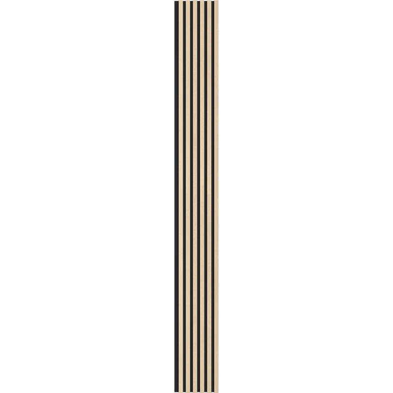 Mexen Lam-B paneles de pared 275 x 30 cm, tablero HDF 4 mm, chapa técnica, Roble Arenoso - S100-275307-3015-001