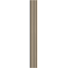 Mexen Lam-B muurlatten 275 x 30 cm, HDF-plaat 4 mm, technisch fineer, Zand Eik - S100-275307-3015-001