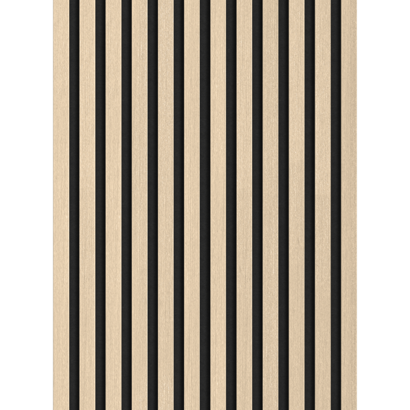 Mexen Lam-F akustesch Wandlamellen 275 x 30 cm, 8 mm Filz, techneschen Furnier, Sandecaichen - S105-275307-3015-001