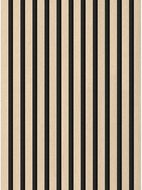 Mexen Lam-F Acoustic Wall Slats 275 x 30 cm, 8 mm Felt, Technical Veneer, Sand Oak - S105-275307-3015-001