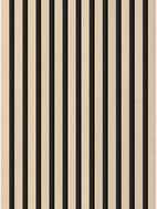 Mexen Lam-F lamelle acustiche da parete 275 x 30 cm, feltro 8 mm, impiallacciatura tecnica, Rovere Sabbioso