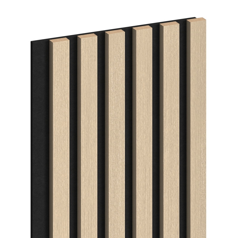 Mexen Lam-F paneles de pared acústicos 275 x 30 cm, fieltro 8 mm, chapa técnica, Roble Arenoso - S105-275307-3015-001