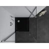 Mexen Pretoria cabine de douche pivotante 70 x 70 cm, transparent, chrome + receveur Flat, noir - 852-070-070-01-00-4070