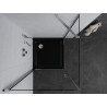 Mexen Pretoria nagibna pršna kabina 70 x 70 cm, prozorna, krom + pladenj Flat, črn - 852-070-070-01-00-4070