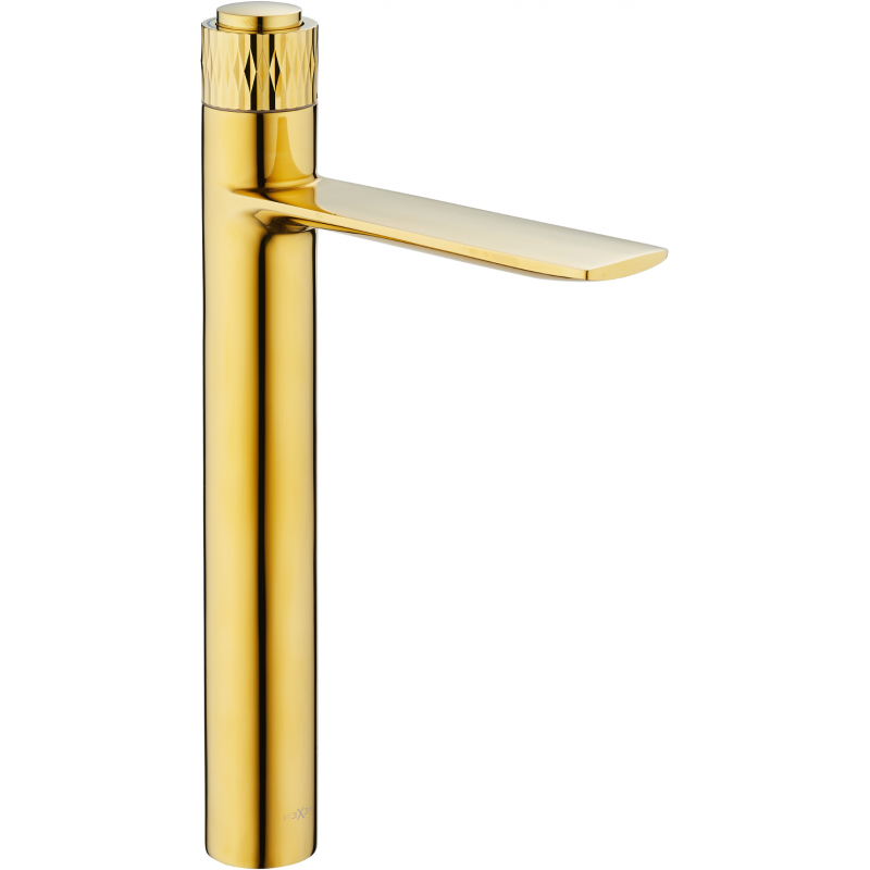 Mexen Zero+ grifo de lavabo alto, dorado - 71610-50