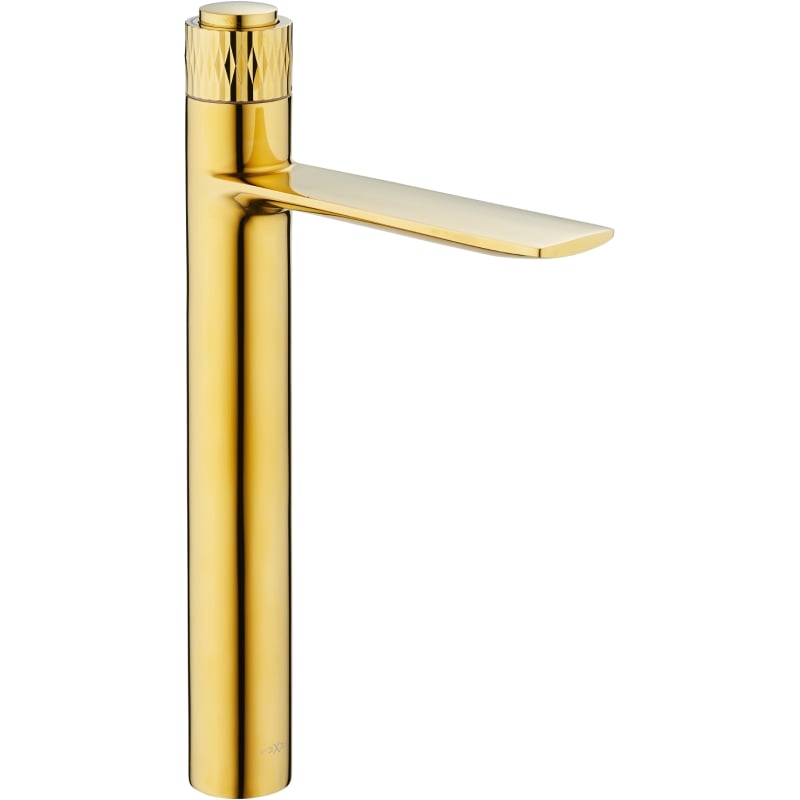 Mexen Zero+ tall washbasin faucet, gold - 71610-50