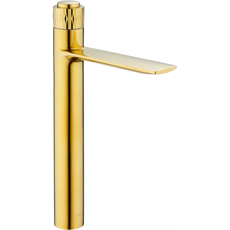 Mexen Zero+ hög tvättställsblandare, guld - 71610-50