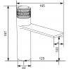 Mexen Zero+ robinet de lavabo, chrome - 71600-00