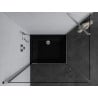 Mexen Pretoria Hinged Shower Enclosure 90 x 80 cm, Transparent, Chrome + Flat Tray, Black - 852-090-080-01-00-4070
