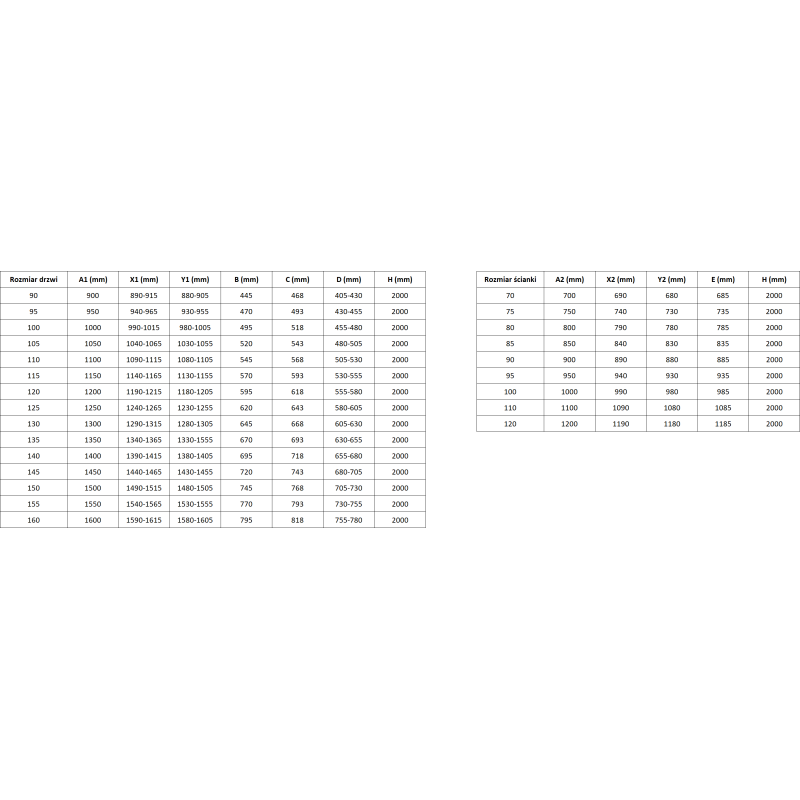 Mexen Rox L kabina prysznicowa rozsuwana 105 x 80 cm, transparent, biała - 8C2L-105-080-20-00