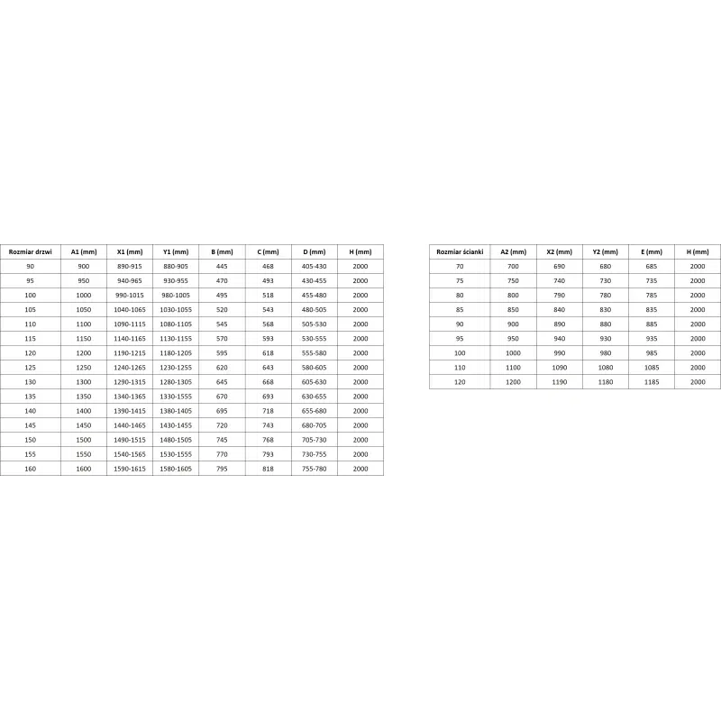 Mexen Rox L cabine de douche coulissante 110 x 80 cm, transparent, cuivre brossé - 8C2L-110-080-65-00