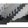 Mexen Pretoria douchecabine scharnierend 100 x 70 cm, transparant, goud + Flat douchebak, zwart - 852-100-070-50-00-4070G