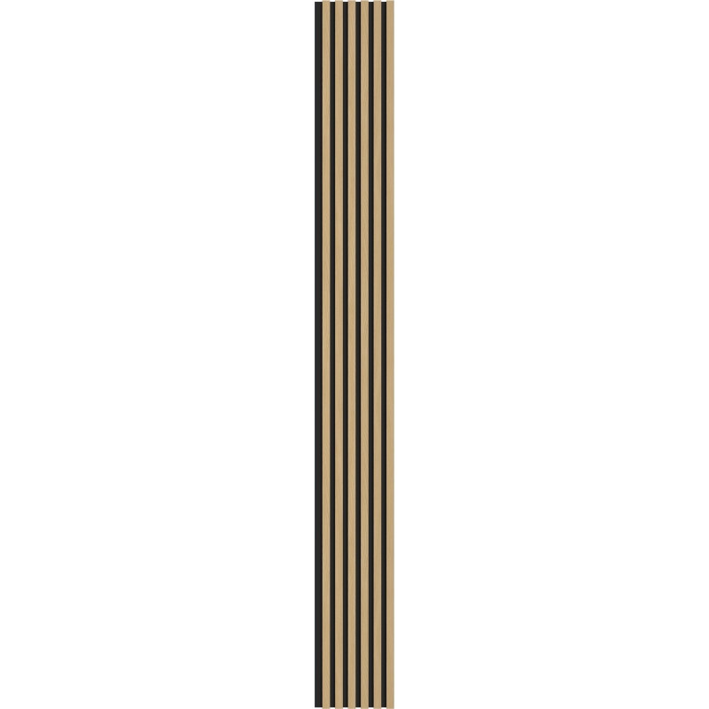 Mexen Lam-B muurlatten 275 x 30 cm, HDF-plaat 4 mm, technisch fineer, Gouden Eik - S100-275307-3015-003