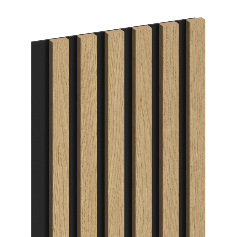 Mexen Lam-B Wandlamellen 275 x 30 cm, HDF-Platte 4 mm, technisches Furnier, Goldene Eiche - S100-275307-3015-003