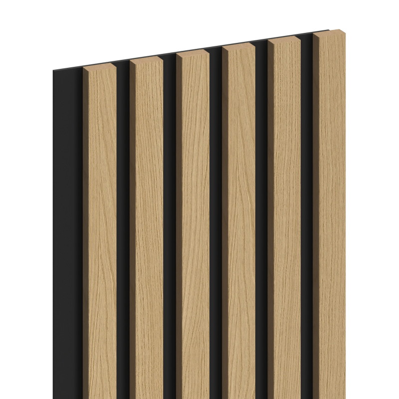 Mexen Lam-B Wandpaneele 275 x 30 cm, HDF-Platte 4 mm, technisches Furnier, Goldene Eiche - S100-275307-3015-003