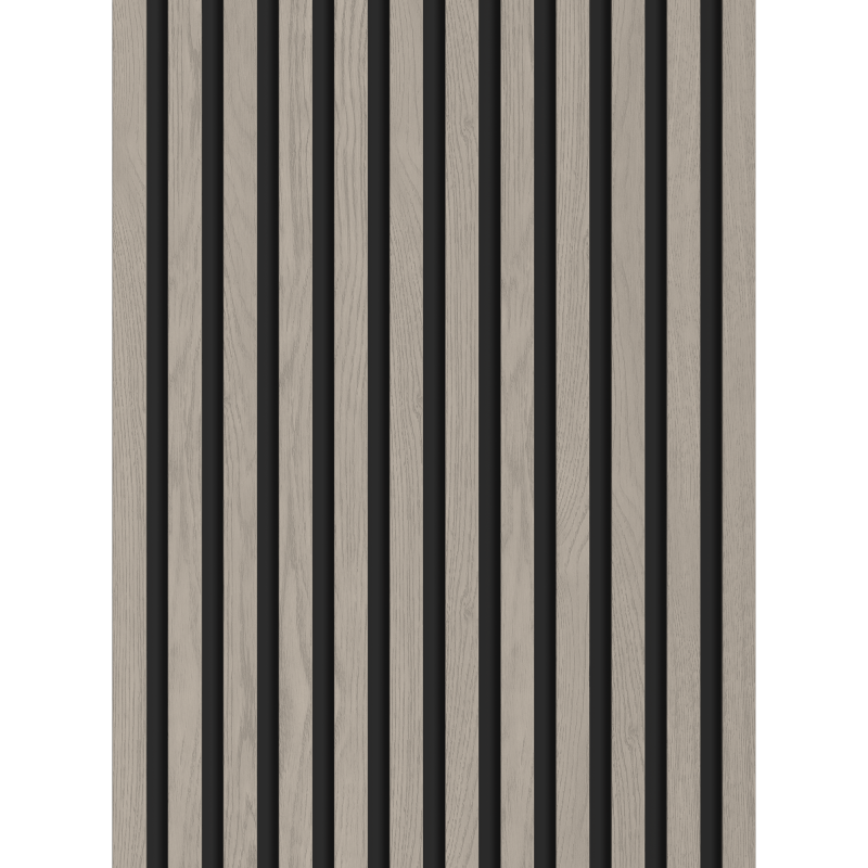 Mexen Lam-B Wandpaneele 275 x 30 cm, HDF-Platte 4 mm, Technisches Furnier, Aschgraue Eiche - S100-275307-3015-005