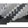Mexen Pretoria draaiende douchecabine 100 x 100 cm, transparant, goud + Flat douchebak, zwart - 852-100-100-50-00-4070G