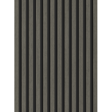 Mexen Lam-B lamelles murales 275 x 30 cm, panneau HDF 4 mm, placage technique, Chêne Onyx - S100-275307-3015-010