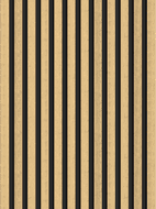 Mexen Lam-B lamelles murales 275 x 30 cm, panneau HDF 4 mm, placage technique, Bambou Naturel - S100-275307-3015-011