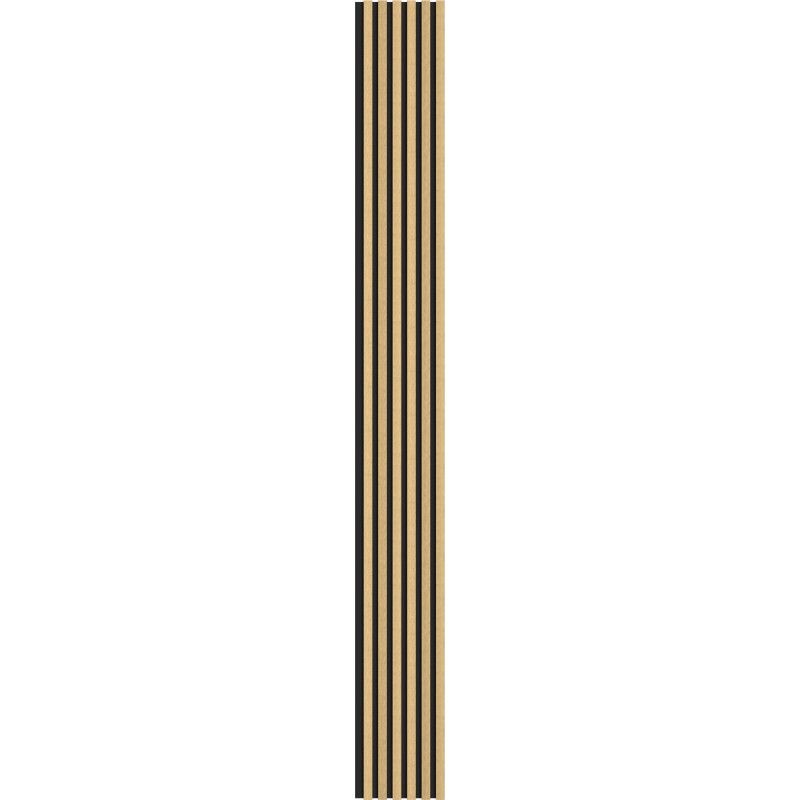 Mexen Lam-B seinäkiskot 275 x 30 cm, HDF-levy 4 mm, tekninen viilu, Luonnollinen bambu - S100-275307-3015-011