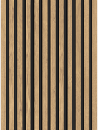 Mexen Lam-B doghe a parete 275 x 30 cm, pannello HDF 4 mm, impiallacciatura tecnica, Pino Classico - S100-275307-3015-012