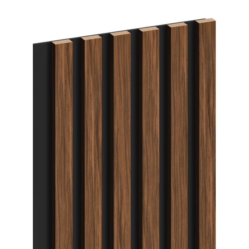 Mexen Lam-B wall slats 275 x 30 cm, 4 mm HDF board, technical veneer, Ruby Mahogany - S100-275307-3015-013