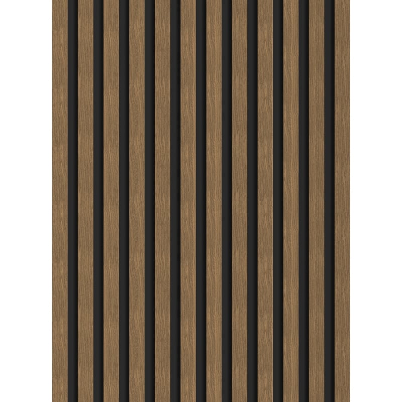 Mexen Lam-B lamele ścienne 275 x 30 cm, płyta HDF 4 mm, fornir techniczny, Orzech Natural - S100-275307-3015-016