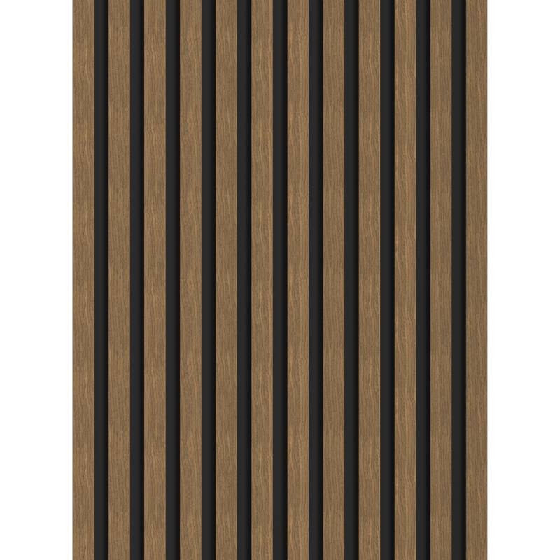 Mexen Lam-B Wandpaneele 275 x 30 cm, HDF-Platte 4 mm, technisches Furnier, Natürliche Nuss - S100-275307-3015-016