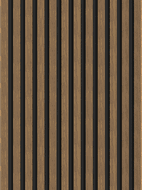 Mexen Lam-B lames murales 275 x 30 cm, panneau HDF 4 mm, placage technique, Noyer Naturel - S100-275307-3015-016