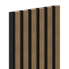 Mexen Lam-B lames murales 275 x 30 cm, panneau HDF 4 mm, placage technique, Noyer Naturel - S100-275307-3015-016