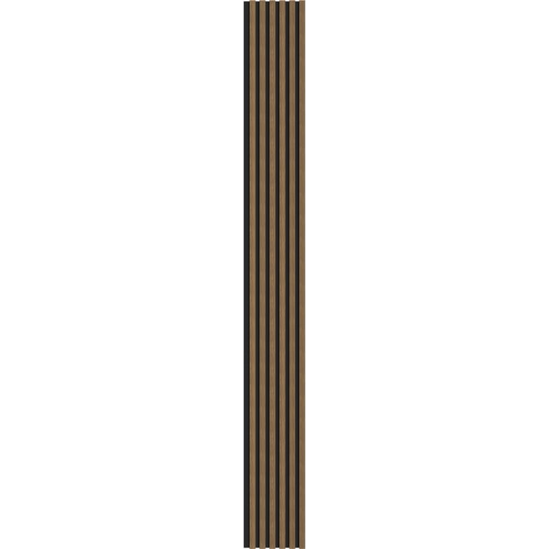 Mexen Lam-B lamele ścienne 275 x 30 cm, płyta HDF 4 mm, fornir techniczny, Orzech Natural - S100-275307-3015-016