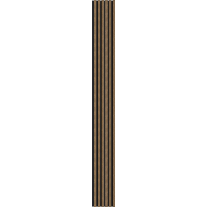 Mexen Lam-B väggpaneler 275 x 30 cm, HDF-skiva 4 mm, teknisk faner, Naturlig Valnöt - S100-275307-3015-016