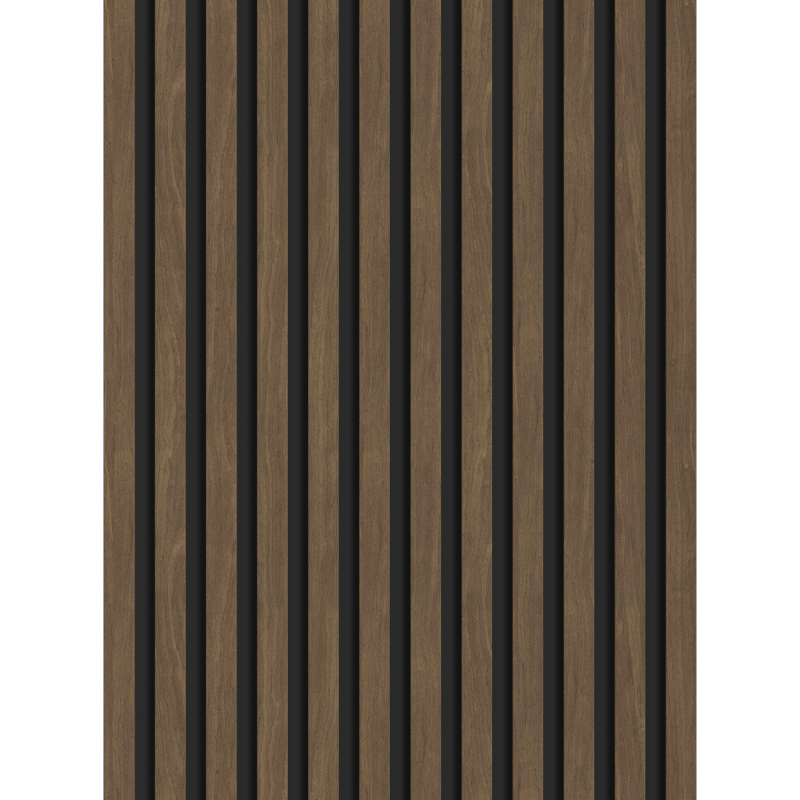 Mexen Lam-B Wandlamellen 275 x 30 cm, HDF-Platte 4 mm, technisches Furnier, Kakau-Nussbaum - S100-275307-3015-018