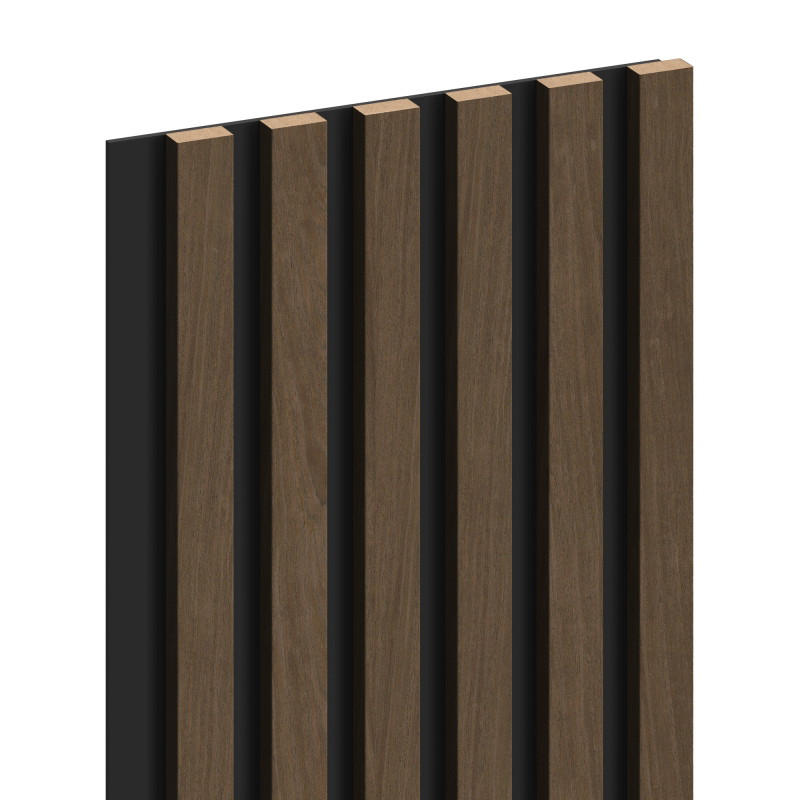 Mexen Lam-B lamele ścienne 275 x 30 cm, płyta HDF 4 mm, fornir techniczny, Orzech Espresso - S100-275307-3015-019