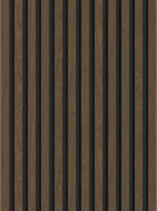 Mexen Lam-B lamelles murales 275 x 30 cm, panneau HDF 4 mm, placage technique, Noyer Espresso - S100-275307-3015-019