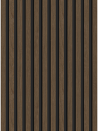 Mexen Lam-B wall slats 275 x 30 cm, 4 mm HDF board, technical veneer, Espresso Walnut - S100-275307-3015-019