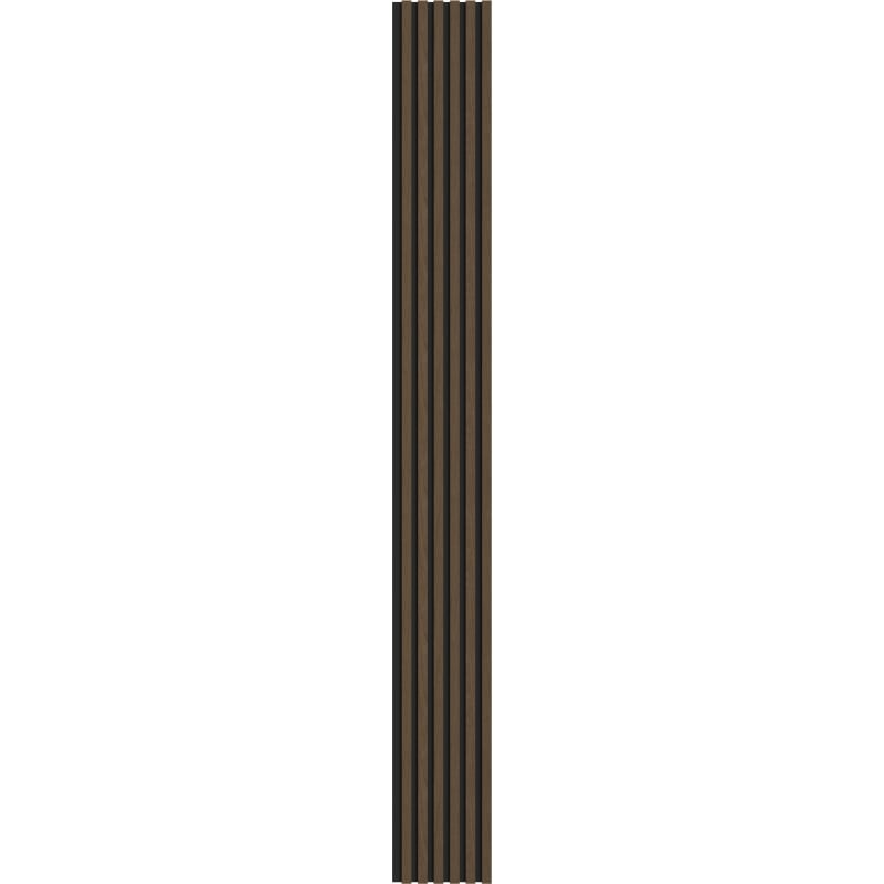 Mexen Lam-B lamele ścienne 275 x 30 cm, płyta HDF 4 mm, fornir techniczny, Orzech Espresso - S100-275307-3015-019