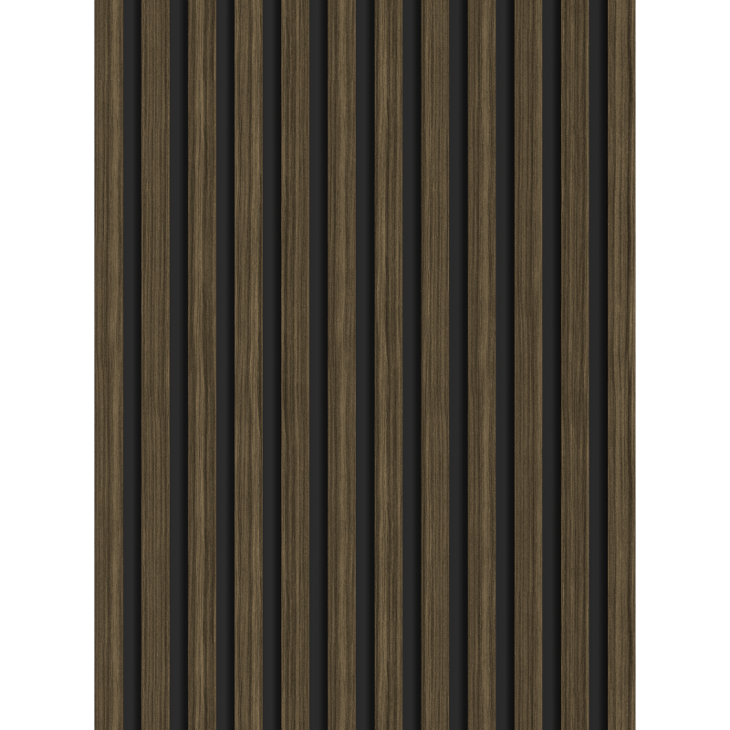 Mexen Lam-B panneaux muraux 275 x 30 cm, panneau HDF 4 mm, placage technique, Ébène Royal - S100-275307-3015-020