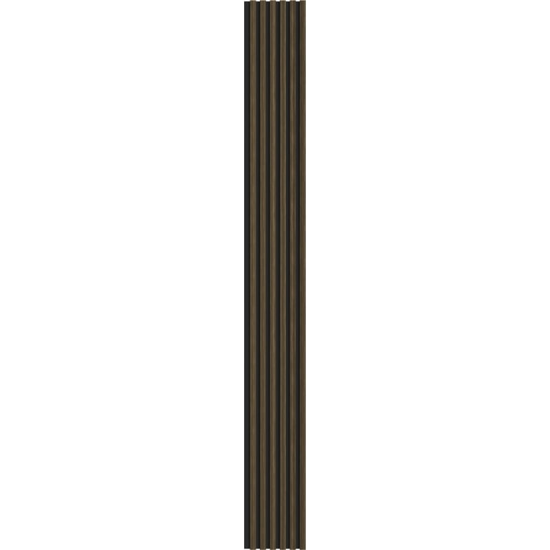 Mexen Lam-B lamele ścienne 275 x 30 cm, płyta HDF 4 mm, fornir techniczny, Heban Królewski - S100-275307-3015-020